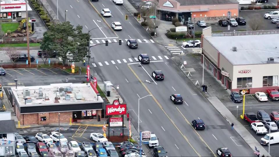 Procession for fallen Trooper Christopher Gadd.