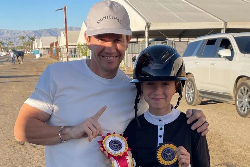 Mark Wahlberg Instagram Mark Wahlberg poses for a photo with daughter Grace