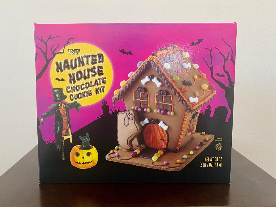 Trader Joes' Haunted House Chocolate Cookie Kit.