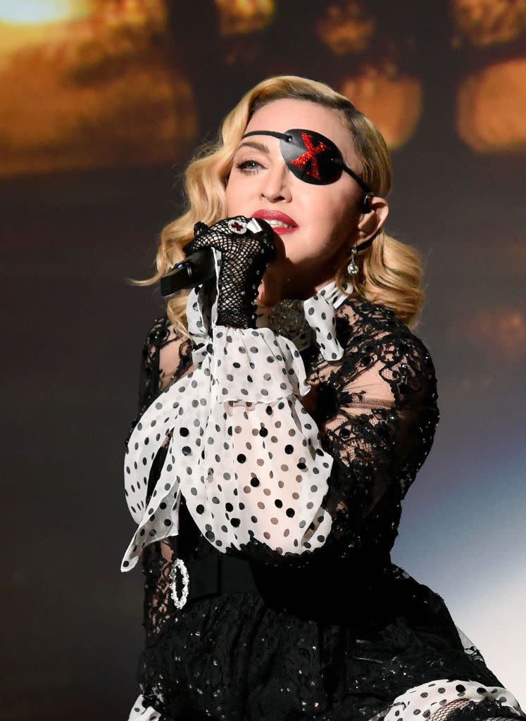 madonna performs onstage during the 2019 billboard music awards