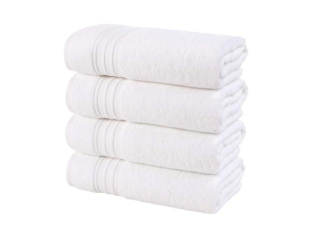 Hammam Linen Hand Towels Set Cool Grey Soft Fluffy, Absorbent and Quick Dry  Perfect for Daily Use