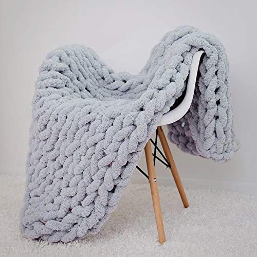 6) Chunky Knit Blanket
