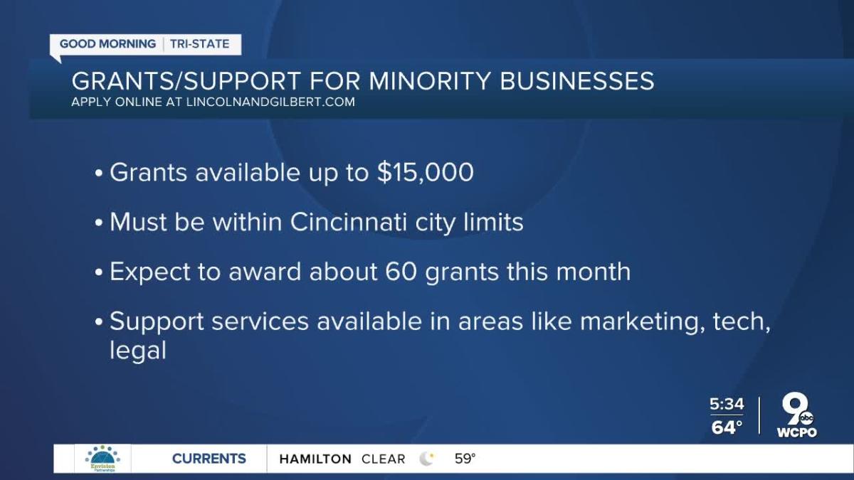 Grants available for minorityowned businesses