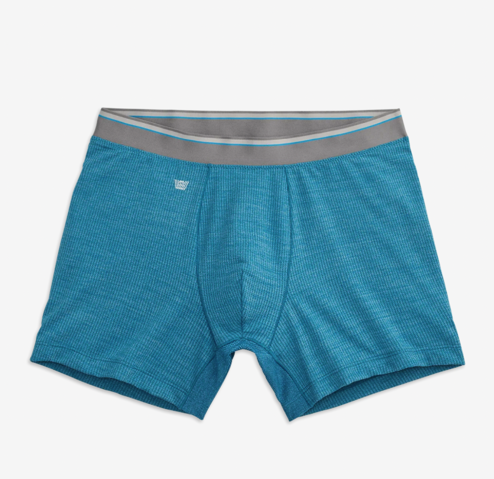 <p><a href="https://go.redirectingat.com?id=74968X1596630&url=https%3A%2F%2Fmackweldon.com%2Fproducts%2Fairknitx-boxer-brief-cerulean-heather&sref=https%3A%2F%2Fwww.menshealth.com%2Fstyle%2Fg46788445%2Fbest-menswear-releases-april-2024%2F" rel="nofollow noopener" target="_blank" data-ylk="slk:Shop Now;elm:context_link;itc:0;sec:content-canvas" class="link ">Shop Now</a></p><p>AirKnit Boxer Brief</p><p>Mack Weldon</p><p>$34.00</p><span class="copyright">Courtesy of Brand Retailer</span>