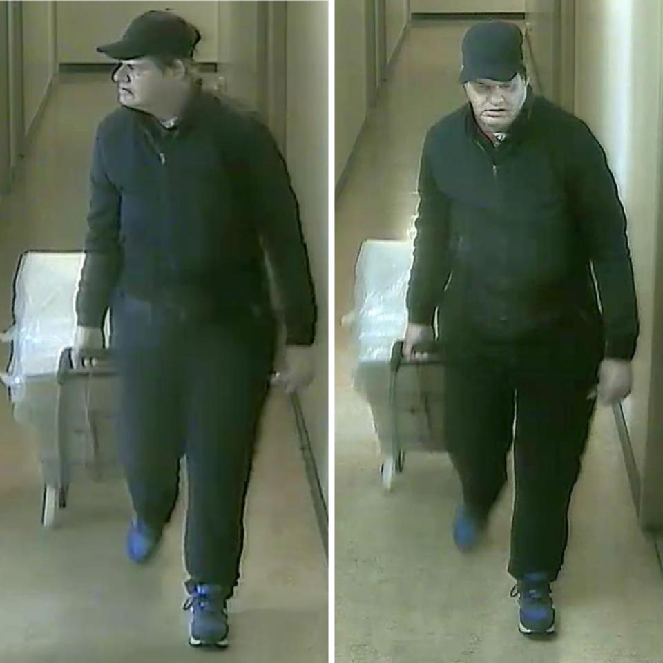 Police say Randall Hopley, 58, went missing from his Downtown Eastside halfway house after removing his ankle monitor. They released new pictures of him Wednesday evening to advance the search for the high-risk sex offender.