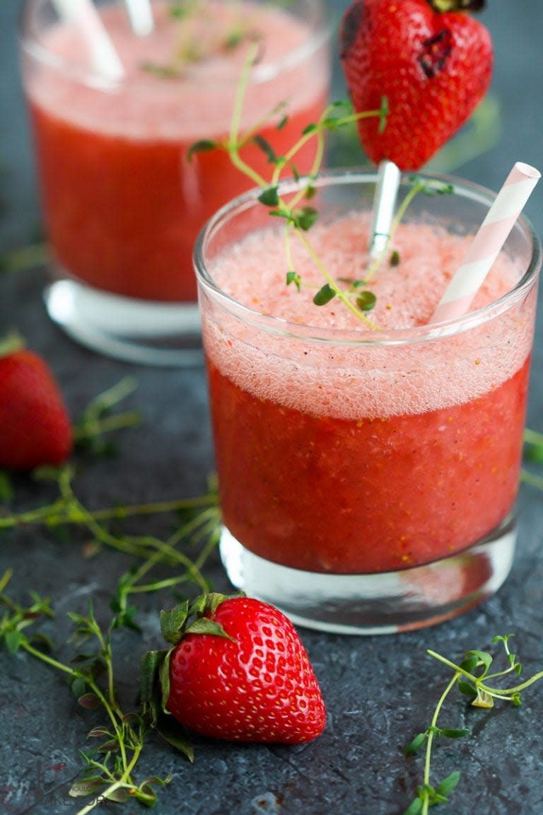 Grilled Strawberry Cocktail