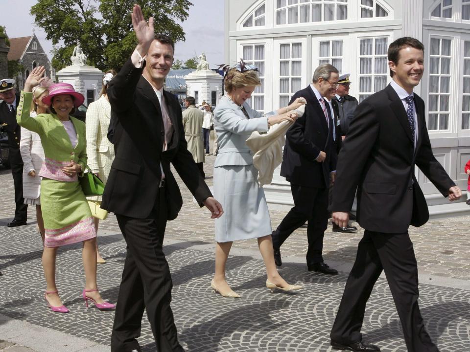 Party On The Royal Yacht For The Wedding Of Prince Frederik And Mary Donaldson In Copenhagen, Denmark On May 13, 2004.