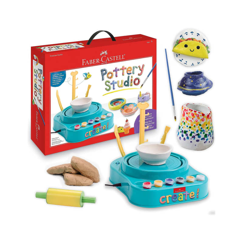 Faber-Castell Pottery Studio - Kids Pottery Wheel Kit