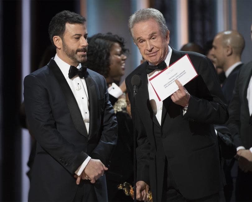 Jimmy Kimmel and Warren Beatty