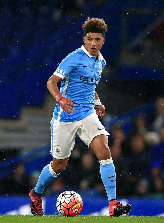 Jadon Sancho left Manchester City to join Borussia Dortmund 