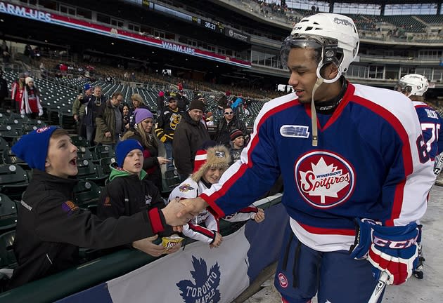 Ho-Sang's six points is his highest single-game tally in his OHL career. (OHL Images)