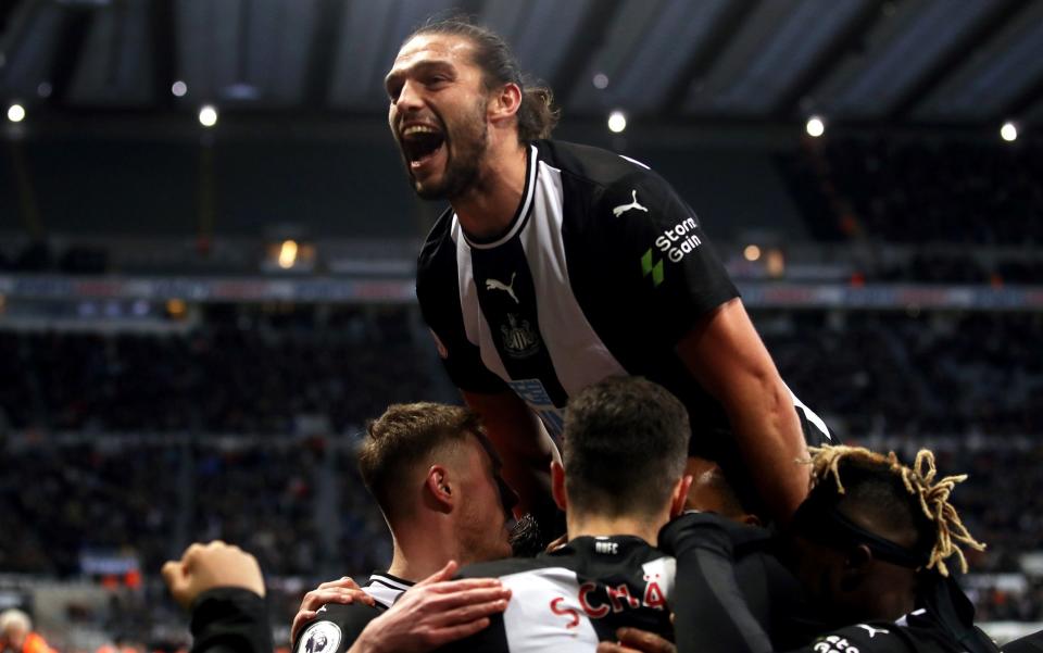 Andy Carroll changed the game for Newcastle when he was introduced against Southampton - PA