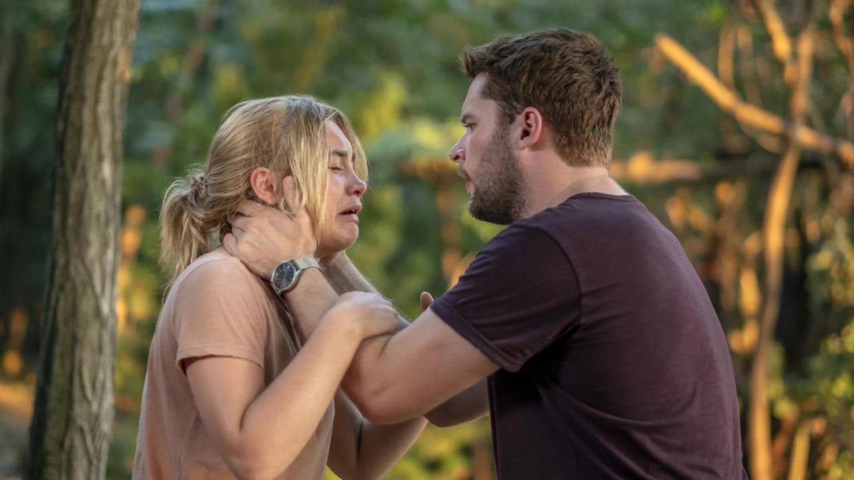 Florence Pugh and Jack Reynor have the holiday from hell in folk horror movie 'Midsommar', directed by Ari Aster. (Credit: A24)