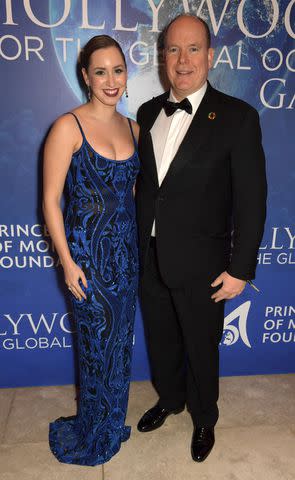 <p> David M. Benett/Dave Benett/Getty</p> Jazmin Grace Grimaldi and Prince Albert attend an event in 2020.