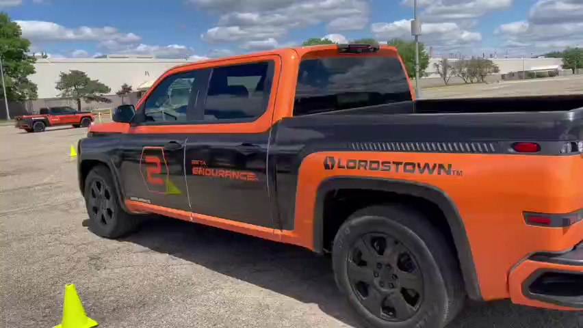 Northeast Ohio startup Lordstown Motors gave demonstration rides of its all electric Endurance pickup truck during its Lordstown Week event.