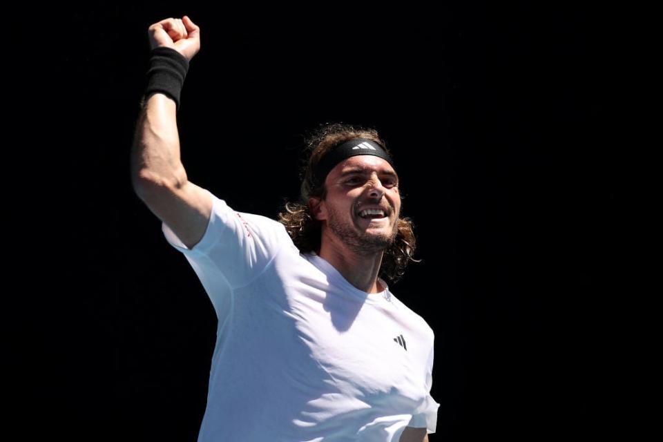 Stefanos Tsitsipas has not lost a set so far in Melbourne (Getty Images)