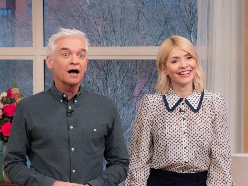 Phillip Schofield and Holly Willoughby on ‘This Morning’ (Ken McKay/ITV/Shutterstock)