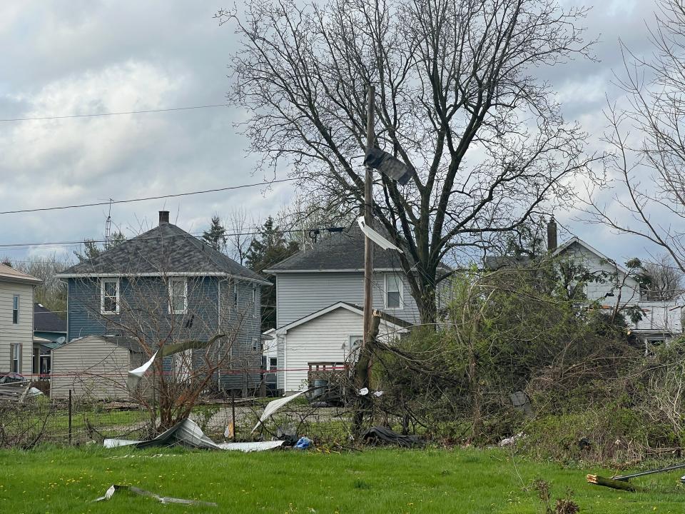 The most affected area of the storm, according to Kennedy Pine, Crawford County EMA administrative assistant, was around Kaler Avenue and South Sandusky Street in Bucyrus.
