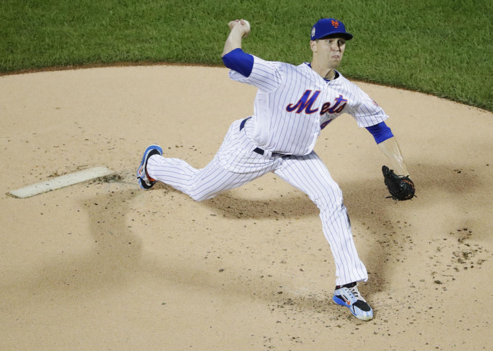 Jacob deGrom’s ridiculous season continued with a ridiculous stat. (AP Photo)