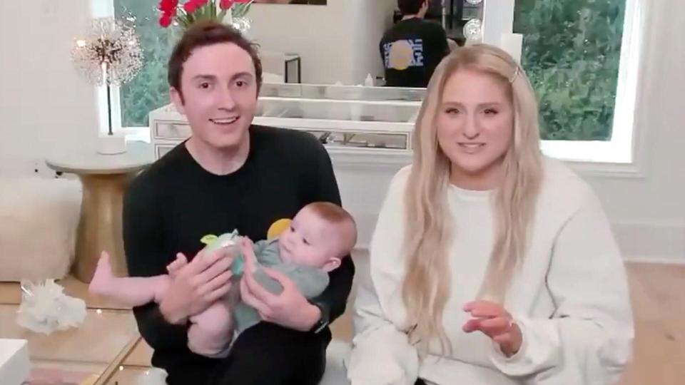 meghan trainor, husband and baby