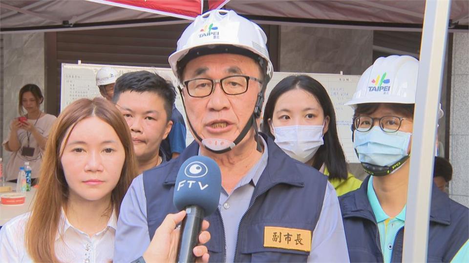 北市大同區天坑擴大　李四川視察：最快週四能通車