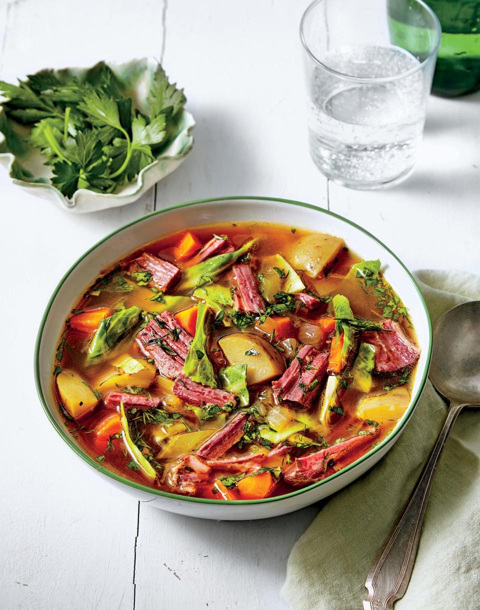 Corned Beef and Cabbage Soup