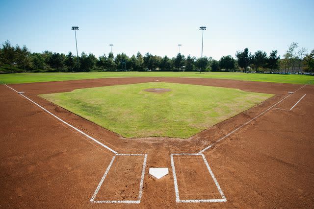 <p>Getty</p> Stock image of a baseball field