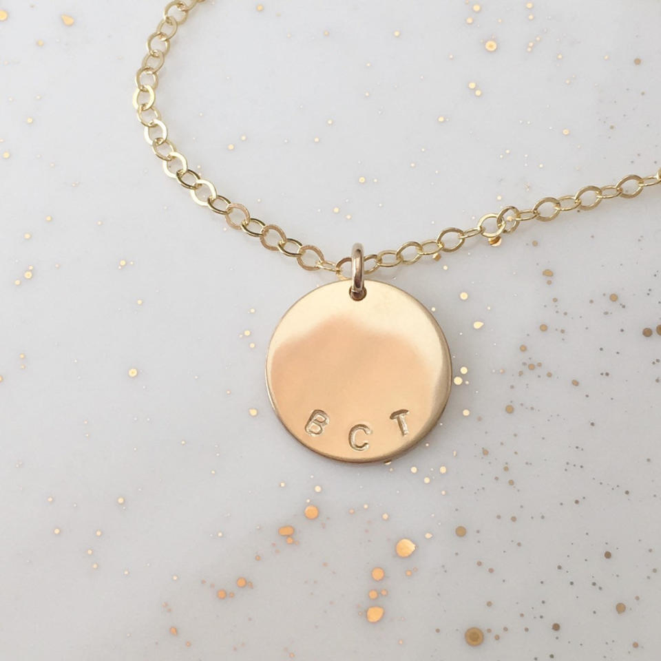 North Cove Jewelry Personalized Necklace. Image via Etsy.