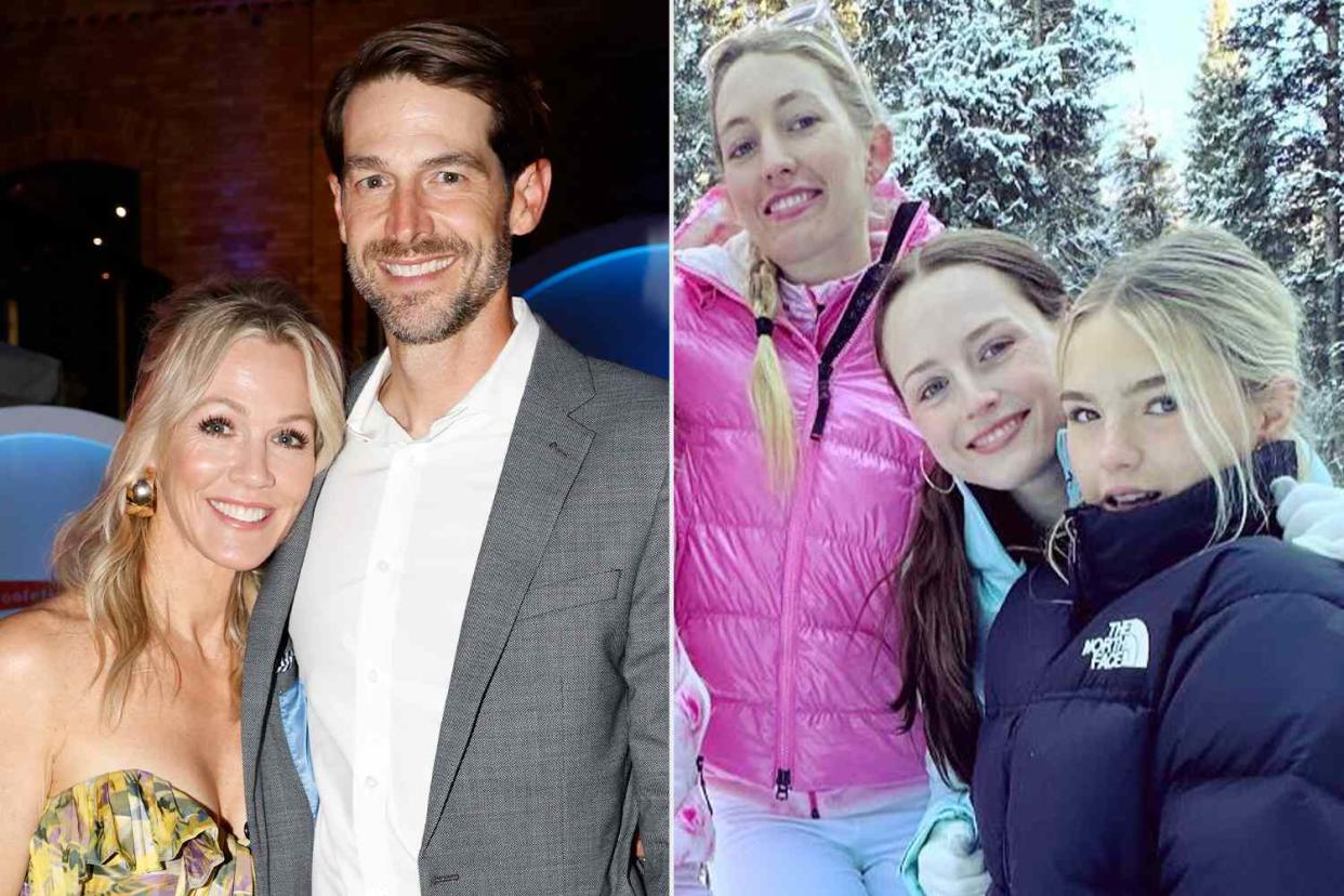 <p>Franziska Krug/Getty; Jennie Garth/Instagram</p> Jennie Garth, husband Dave Abrams, and their daughters