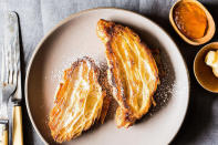 <p>This breakfast is best served alongside a cortado. Try the <b><a href="https://www.food52.com/recipes/21893-alex-raij-s-croissants-a-la-plancha?utm_source=yahoofood&utm_medium=referral&utm_campaign=justoverthetopenoughholidaybreakfasts" rel="nofollow noopener" target="_blank" data-ylk="slk:Alex Raij’s Croissants a la Plancha;elm:context_link;itc:0;sec:content-canvas" class="link ">Alex Raij’s Croissants a la Plancha</a>.</b> <i>(Photo: James Ransom/Food52)</i></p>