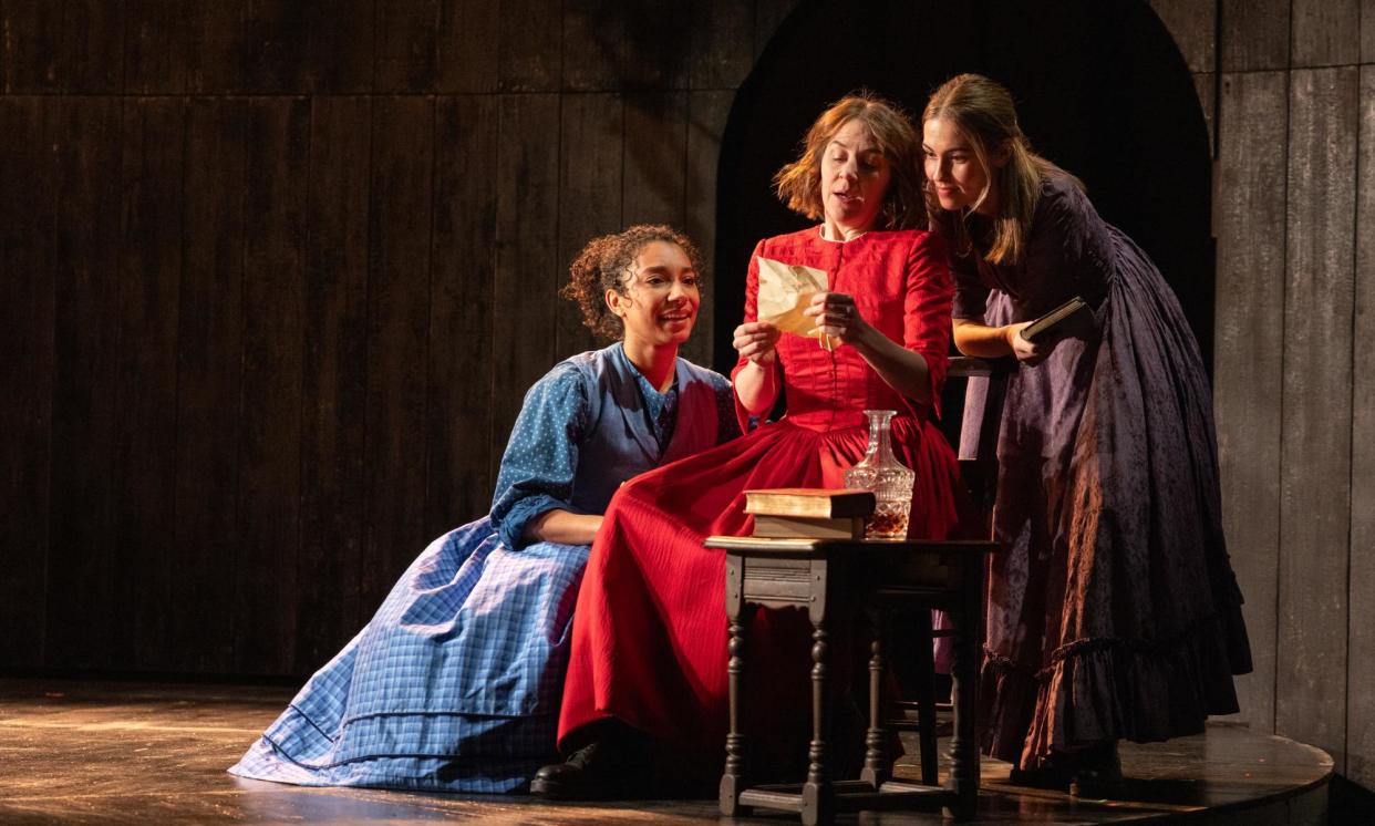<span>Family entertainment … from left, Adele James (Emily), Gemma Whelan (Charlotte) and Rhiannon Clements (Anne) in Underdog: The Other Other Brontë at the Dorfman theatre.</span><span>Photograph: Isha Shah</span>