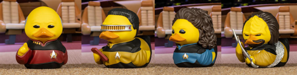 The crew of the Enterprise-D as rubber duckies from TUBBZ.