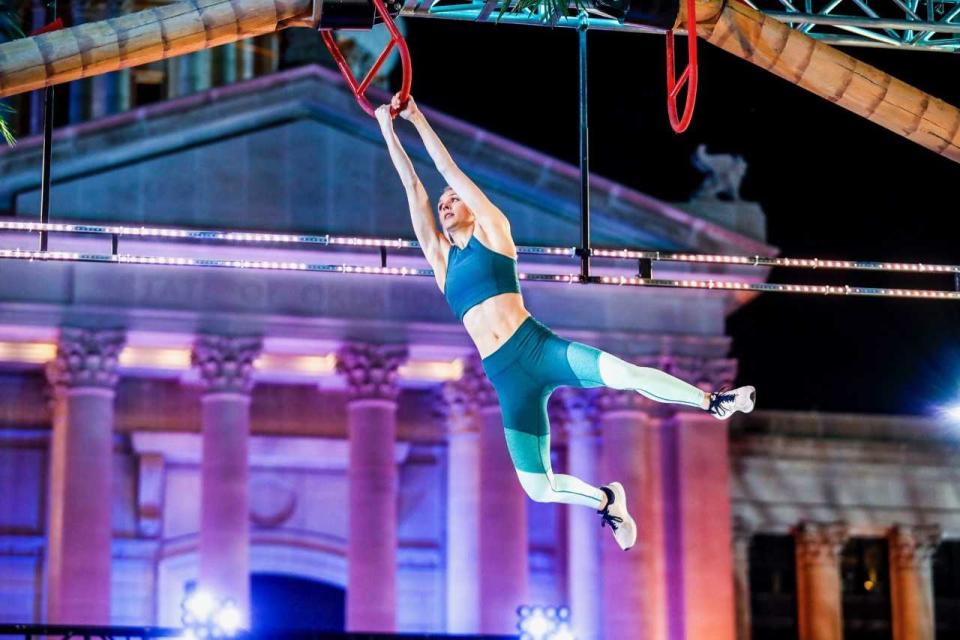 Hartland native Taylor Amann on "America Ninja Warrior."