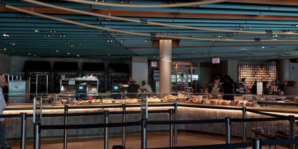 One of the cafés/restaurants at the Starbucks Reserve Roastery in Chicago