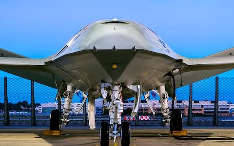 Boeing's drone prototype for the US Navy's MQ-25 programme - Credit: Boeing