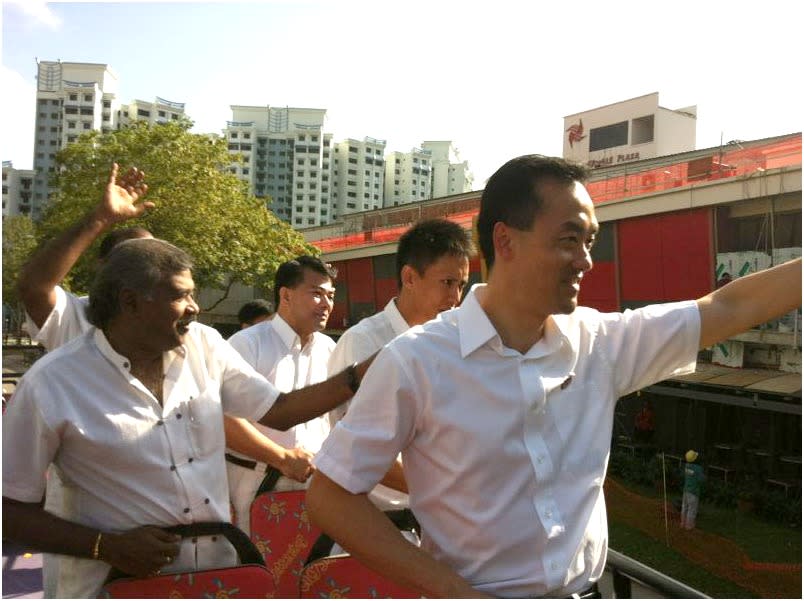 Despite their loss in Punggol East, the mood is jovial on the bus for PAP's thank you tour.