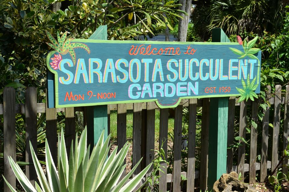 The Sarasota Succulent Society's succulent garden is located at 1310 38th St. in Sarasota, open to the public on Mondays from 9 a.m. to noon.