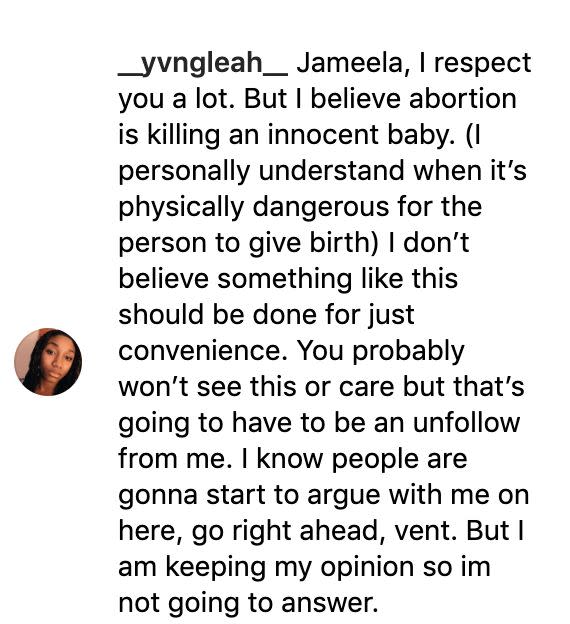 (Screenshot: Jameela Jamil via Instagram) 