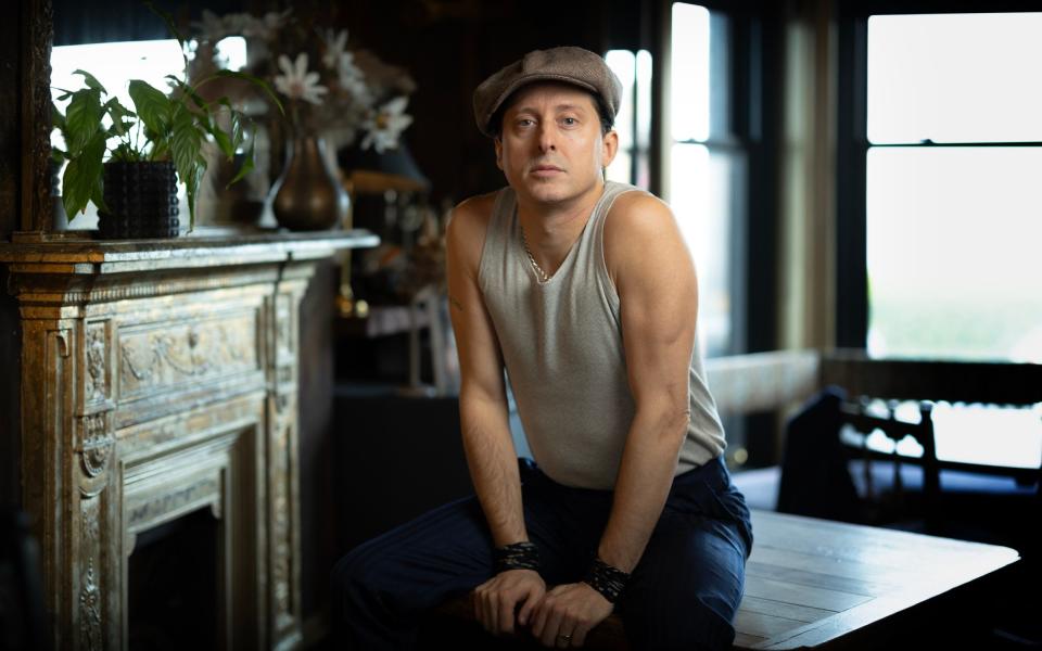 Carl Barat of The Libertines photographed in the Albion Rooms, Cliftonville, Margate