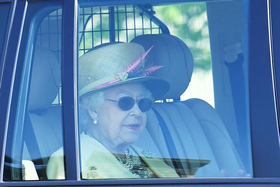 Queen Elizabeth leaves Windsor Castle the day after her grandson Prince Harry married Meghan, the new Duchess of Sussex, in Windsor: REUTERS