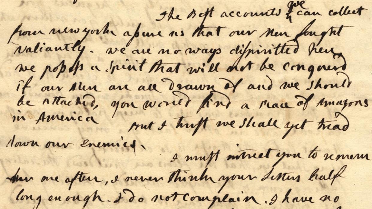 Abigail Adams letter