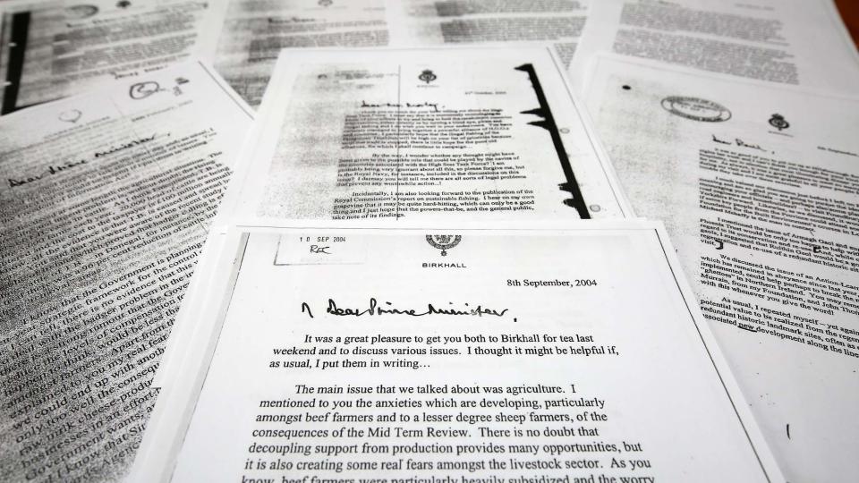 Charles' Secret 'Black Spider' Letters Released