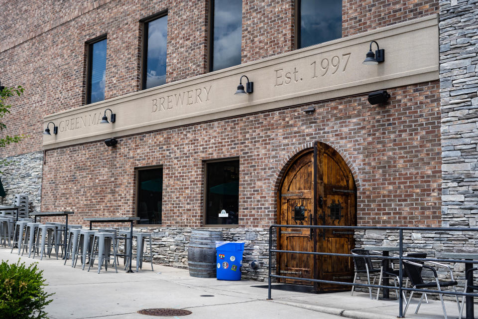 Green Man Brewery on Buxton Avenue will be opening a kitchen this summer in this former French Broad Chocolate building.