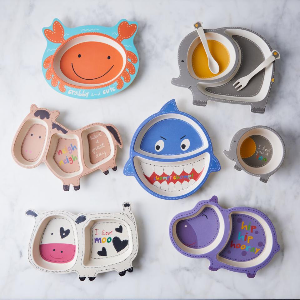 Playful Bamboo Kids' Dinnerware Set