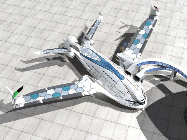 futuristic aircraft concept