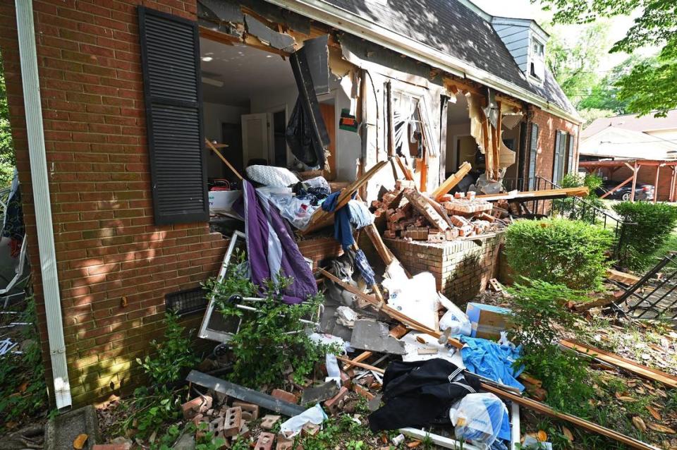 The home at 5525 Galway Drive is the site where three members of the U.S. Marshals task force were killed on Monday, April 29, 204 when they were serving a warrant in the Shannon Park area of east Charlotte. CMPD Officer Joshua Eyer died from wounds suffered at the scene Monday evening. Four other officers were wounded during the shooting.