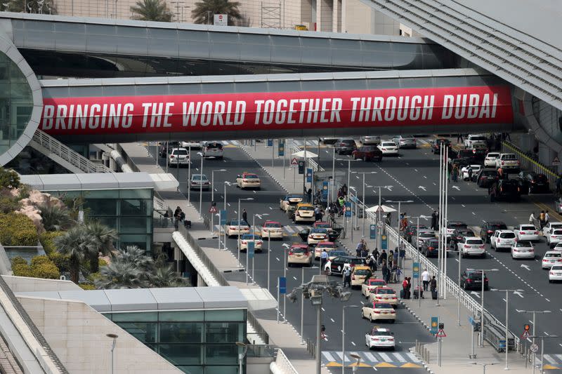 FILE PHOTO: General view of terminal three at Dubai International Airport in Dubai