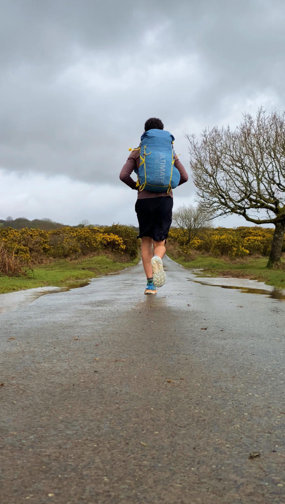 James Norman running along a road 