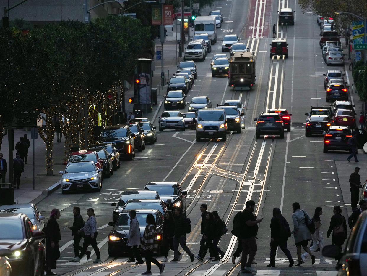 La calle Montgomery en San Francisco el 5 de diciembre de 2023. (Jim Wilson/The New York Times)