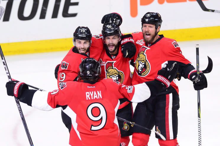 Ottawa Senators Clarke MacArthur Derick Brassard